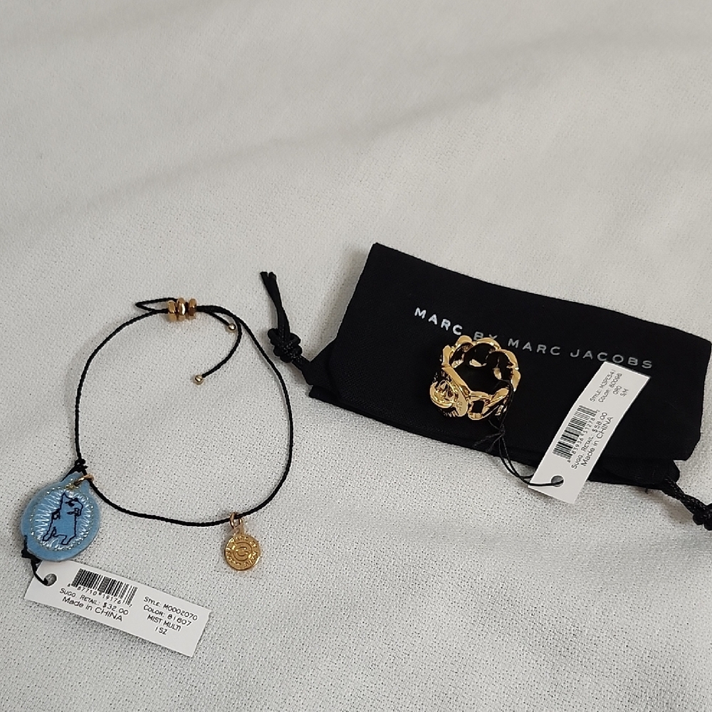 Marc by Marc Jacobs Slide Bracelet and Katie turnlock Chain Ring